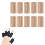 10pcs/conjunto Mangas para Dedos de Basquetebol para Andar, Protetores de Articulações de Dedos em Malha Esticada, Preto, Tom de Pele, Azul, Cinzento