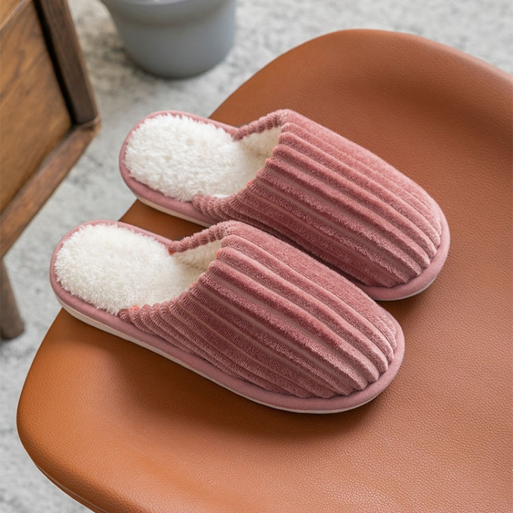 Chinelos de Algodão Cotelê para Inverno, Quentes, com Sola Espessa Antiderrapante, Sapatos Rasos, 36-37, 38-39, 40-41, 42-43, 44-45