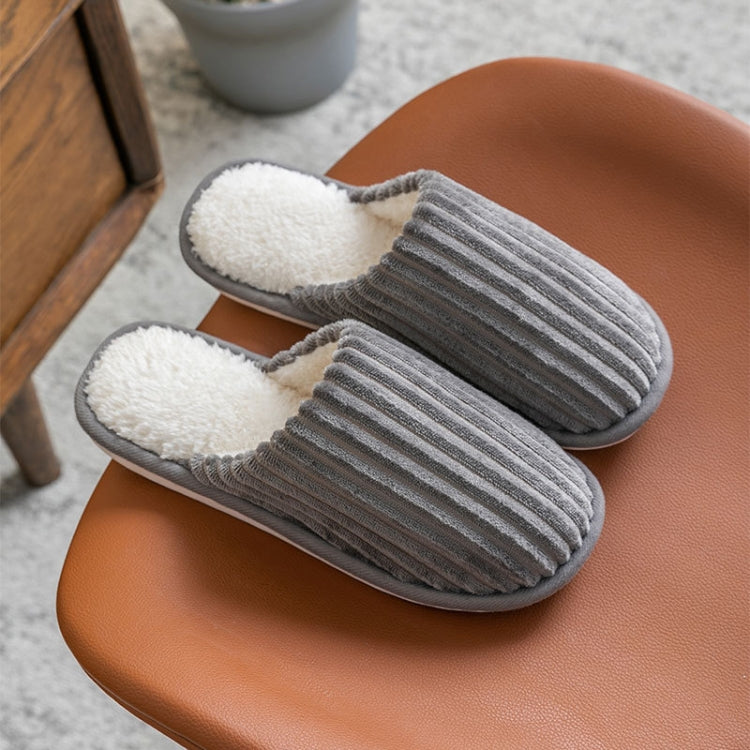 Chinelos de Algodão Cotelê para Inverno, Quentes, com Sola Espessa Antiderrapante, Sapatos Rasos, 36-37, 38-39, 40-41, 42-43, 44-45
