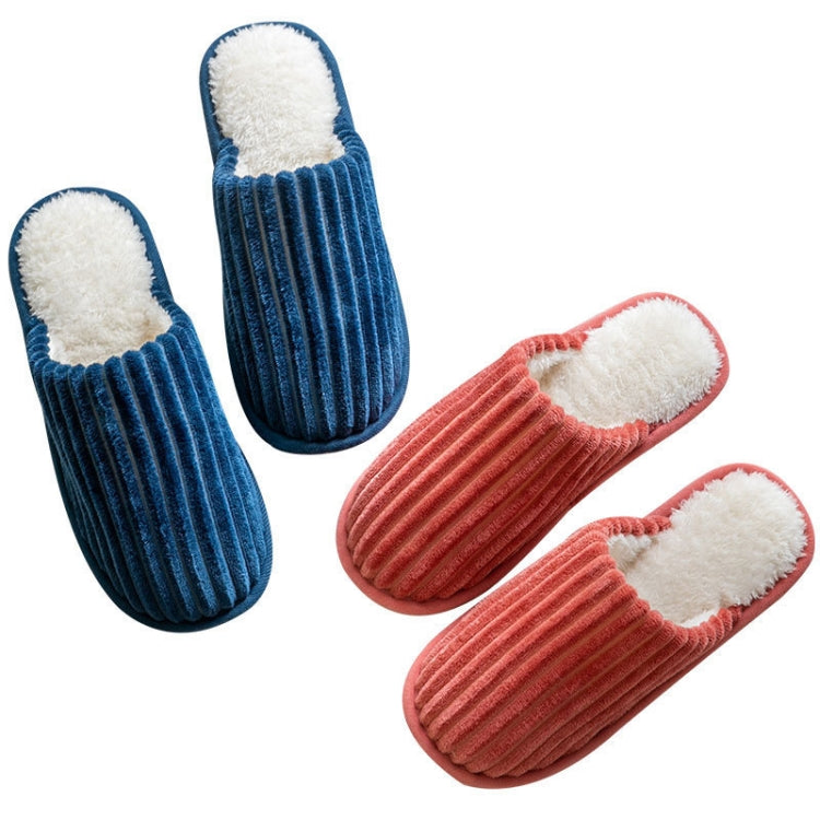 Chinelos de Algodão Cotelê para Inverno, Quentes, com Sola Espessa Antiderrapante, Sapatos Rasos, 36-37, 38-39, 40-41, 42-43, 44-45