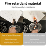 10pcs/Pacote Papel Descartável com Sulco para Óleo para Exaustores de Cozinha, 7x90cm Regular, 10x90cm Regular, 7x90cm Reforçado, 10x90cm Reforçado