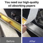 10pcs/Pacote Papel Descartável com Sulco para Óleo para Exaustores de Cozinha, 7x90cm Regular, 10x90cm Regular, 7x90cm Reforçado, 10x90cm Reforçado