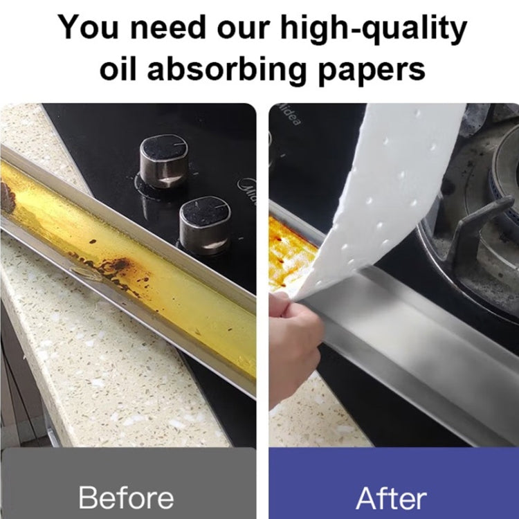 10pcs/Pacote Papel Descartável com Sulco para Óleo para Exaustores de Cozinha, 7x90cm Regular, 10x90cm Regular, 7x90cm Reforçado, 10x90cm Reforçado