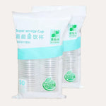 50pcs /Pack Copo Descartável Transparente PP 180ml Copo de Água Avião Reforçado