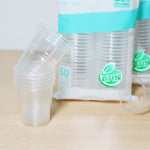 50pcs /Pack Copo Descartável Transparente PP 180ml Copo de Água Avião Reforçado
