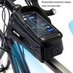 Bolsa de Quadro Frontal para Bicicleta de Montanha WILD MAN M30 1L com Carcaça Rígida, Ecrã Tátil TPU, M30 (Preto), M30 (Preto Vermelho)