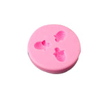 Molde de Silicone Abelha Pequena para Fondant, Chocolate e Bolo, Mk-3171 Rosa, Mk-3171 Cinzento Claro, Mk-3172 Rosa, Mk-3172 Cinzento Claro
