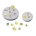 Molde de Silicone Abelha Pequena para Fondant, Chocolate e Bolo, Mk-3171 Rosa, Mk-3171 Cinzento Claro, Mk-3172 Rosa, Mk-3172 Cinzento Claro