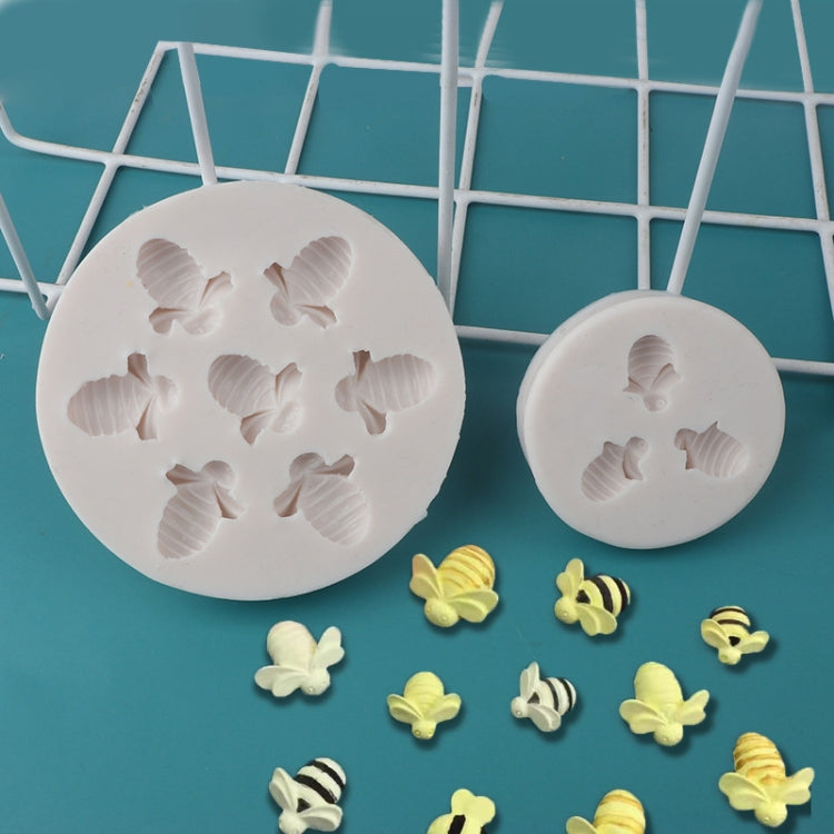 Molde de Silicone Abelha Pequena para Fondant, Chocolate e Bolo, Mk-3171 Rosa, Mk-3171 Cinzento Claro, Mk-3172 Rosa, Mk-3172 Cinzento Claro
