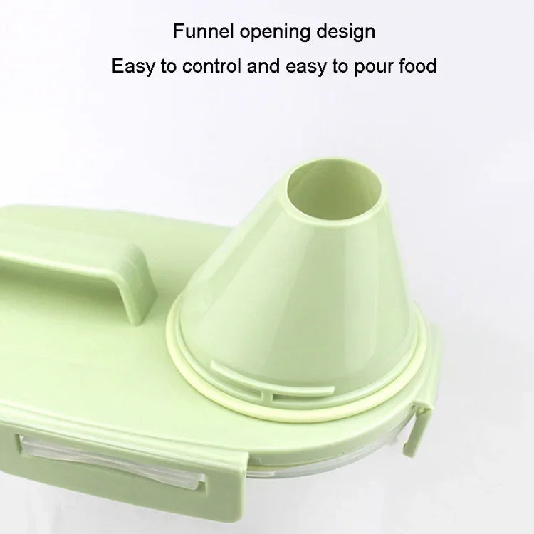 Recipiente para Armazenamento de Comida para Animais de Estimação Balde com 4 Fechos Herméticos para Ração de Cão à Prova de Humidade, 1,5L, 2,5L