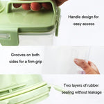 Recipiente para Armazenamento de Comida para Animais de Estimação Balde com 4 Fechos Herméticos para Ração de Cão à Prova de Humidade, 1,5L, 2,5L