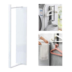 Prateleira de Armazenamento para Cabides de Roupa de Metal Montada na Parede, Estante Multifuncional para Roupeiro