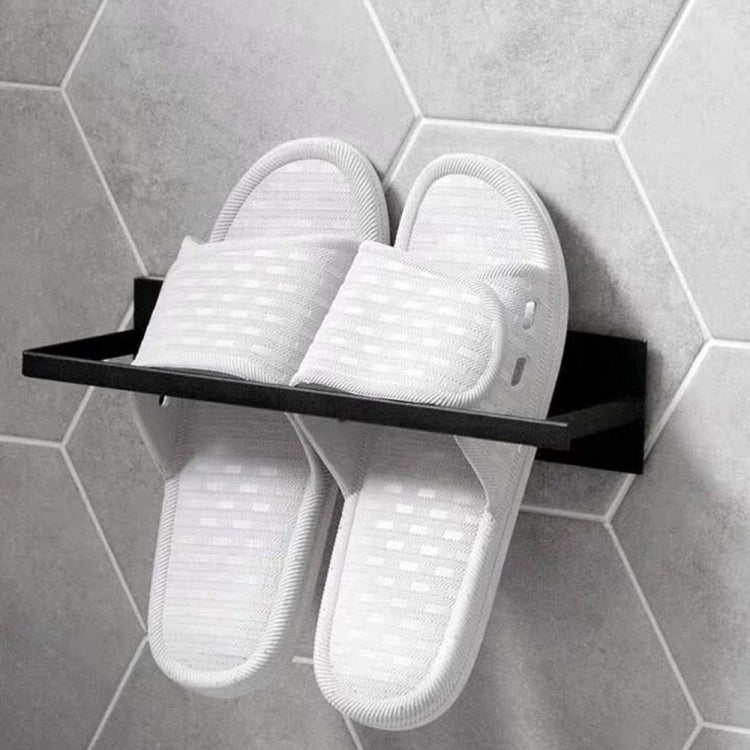 Prateleira de Armazenamento para Cabides de Roupa de Metal Montada na Parede, Estante Multifuncional para Roupeiro
