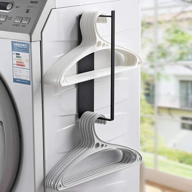 Prateleira de Armazenamento para Cabides de Roupa de Metal Montada na Parede, Estante Multifuncional para Roupeiro