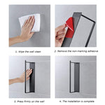 Prateleira de Armazenamento para Cabides de Roupa de Metal Montada na Parede, Estante Multifuncional para Roupeiro