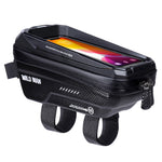 Bolsa de Quadro Frontal para Bicicleta WILD MAN MS66 1,2L com Carcaça Rígida EVA, Bolsa para Telemóvel com Ecrã Tátil, MS66