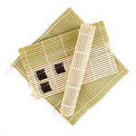 23 x 22cm Cortina de Sushi em Bambu Antiaderente para Enrolar Sushi