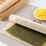 23 x 22cm Cortina de Sushi em Bambu Antiaderente para Enrolar Sushi