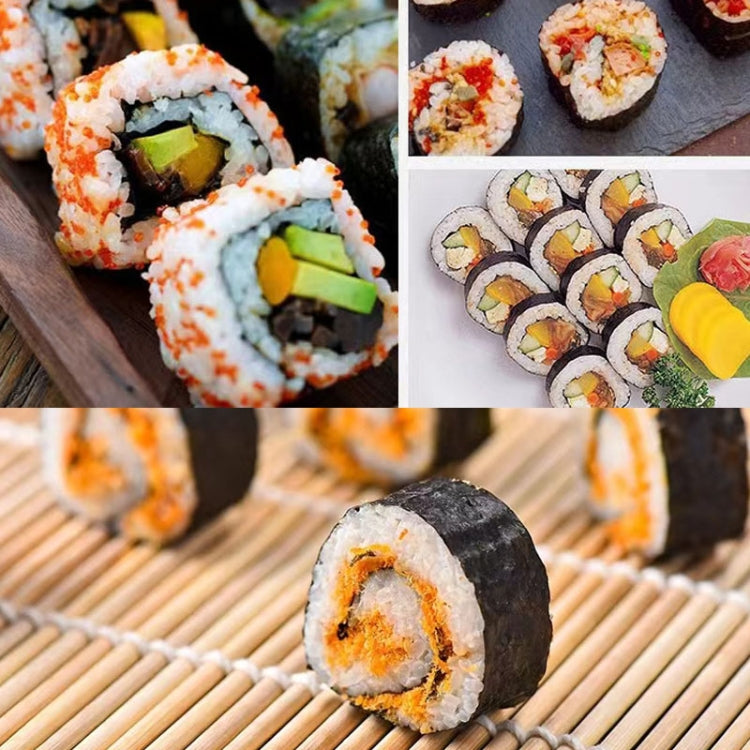 23 x 22cm Cortina de Sushi em Bambu Antiaderente para Enrolar Sushi