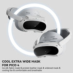 Almofada Protetora para Rosto de Óculos VR Hibloks para PICO 4 com Ventoinha, 1 unidade PU Algodão, 2 unidades PU Algodão, 1 unidade Seda Gelada, 2 unidades Seda Gelada
