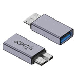 Adaptador macho Micro B Conversor de interface para caixa HDD USB Link, transferência USB fêmea, transferência Type-C fêmea, transferência USB macho, transferência Type-C macho