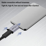 Adaptador macho Micro B Conversor de interface para caixa HDD USB Link, transferência USB fêmea, transferência Type-C fêmea, transferência USB macho, transferência Type-C macho