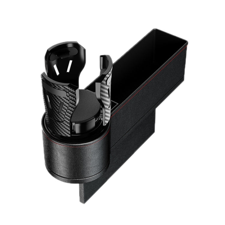 Car Seat Gap Storage Box Car Water Cup Holder Ashtray, Left Black Red, Left Carbon Fiber, Left Brown, Left Beige, Left Black, Right Black Red, Right Carbon Fiber, Right Brown, Right Beige