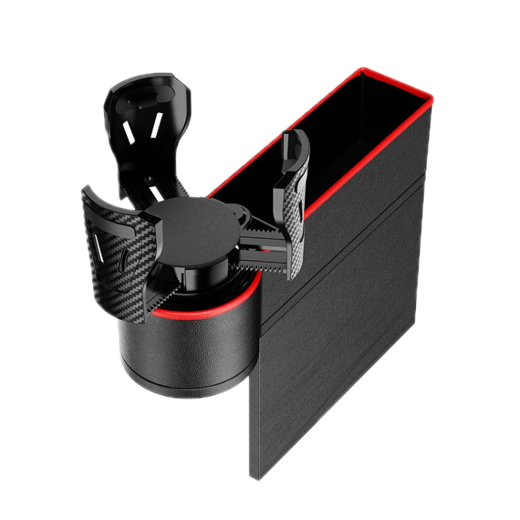 Car Seat Gap Storage Box Car Water Cup Holder Ashtray, Left Black Red, Left Carbon Fiber, Left Brown, Left Beige, Left Black, Right Black Red, Right Carbon Fiber, Right Brown, Right Beige