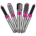 5 In 1 Hot Air Comb Automatic Curling Iron Square Model Hair Styling Comb Curling And Straightening, US Plug, EU Plug, UK Plug, AU Plug
