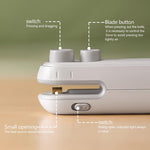 Small 2-in-1 Rechargeable Magnetic Snack Sealer Household Mini Sealing Machine, 2-in-1 White, 2-in-1 Green