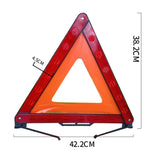 Foldable Car Warning Sign Tripod Automobile Emergency Reflective Triangular Holder