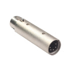 Adaptador XLR de Sinal DMX com Lâmpada, XLR Fêmea de 3 Pinos Grande em Liga de Zinco para XLR Macho de 5 Pinos