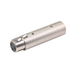 Adaptador XLR de Sinal DMX com Lâmpada, XLR Fêmea de 3 Pinos Grande em Liga de Zinco para XLR Macho de 5 Pinos