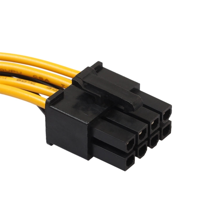 Cabo de transferência de energia para placa-mãe de computador com conector fêmea de 8 pinos para dupla SATA de 15 pinos, GPU em cobre maciço, 0.2m