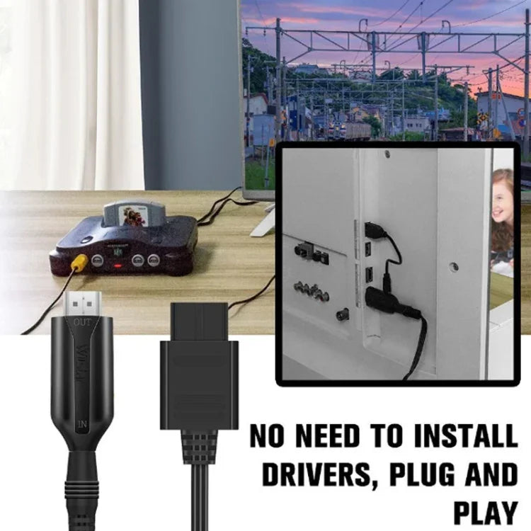 Conversor N64 para HDMI para Nintendo Gamecube N64 / SNES / NGC, N64 para HDMI