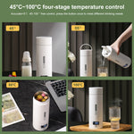 Copo Elétrico de Aquecimento 300W 500ml, Chaleira Inteligente com Controlo de Temperatura, Plugue SUS304 EUA, SUS316 EUA, SUS304 Reino Unido, SUS316 Reino Unido, SUS304 UE, SUS316 UE