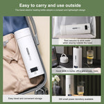 Copo Elétrico de Aquecimento 300W 500ml, Chaleira Inteligente com Controlo de Temperatura, Plugue SUS304 EUA, SUS316 EUA, SUS304 Reino Unido, SUS316 Reino Unido, SUS304 UE, SUS316 UE