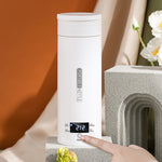 Copo Elétrico de Aquecimento 300W 500ml, Chaleira Inteligente com Controlo de Temperatura, Plugue SUS304 EUA, SUS316 EUA, SUS304 Reino Unido, SUS316 Reino Unido, SUS304 UE, SUS316 UE