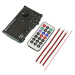 Amplificador de Potência com Ecrã a Cores 100W 12V TPA3116 Placa Decodificadora Bluetooth com Gravação de Chamadas, Comando à Distância de Silicone, Comando à Distância Pequeno de Silicone, Comando à Distância Pequeno