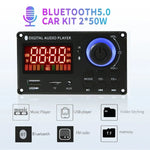 Amplificador de Potência com Ecrã a Cores 100W 12V TPA3116 Placa Decodificadora Bluetooth com Gravação de Chamadas, Comando à Distância de Silicone, Comando à Distância Pequeno de Silicone, Comando à Distância Pequeno