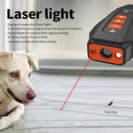 Dispositivo de Treino para Cães com Luz LED Intermitente e Ultrassónico Portátil, Conversão de Frequência, Preto+Laranja, Cinzento Escuro, Cinzento+Laranja