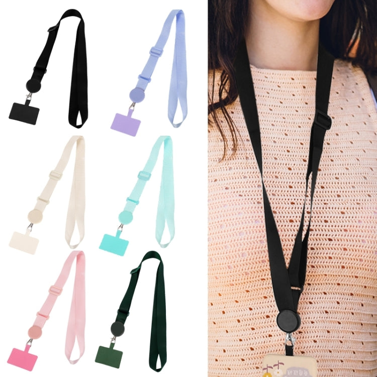 Cordão de Pescoço Anti-perda para Telemóvel com Corrente Destacável, Preto, Roxo, Bege
