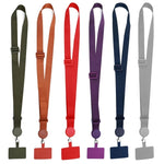 Cordão de Pescoço Anti-perda para Telemóvel com Corrente Destacável, Preto, Roxo, Bege