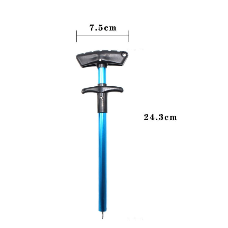 Removedor de Anzol em T de Liga de Alumínio, Equipamento de Pesca Marinha 24 x 7,5cm, Azul, Vermelho, Cinzento, Azul + Corda de Mola, Vermelho + Corda de Mola, Cinzento + Corda de Mola