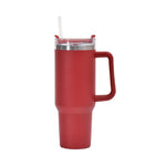 Copo de Carro 40oz, Copo Térmico de Aço Inoxidável com Dupla Camada, Canudo e Alça