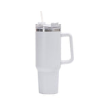 Copo de Carro 40oz, Copo Térmico de Aço Inoxidável com Dupla Camada, Canudo e Alça