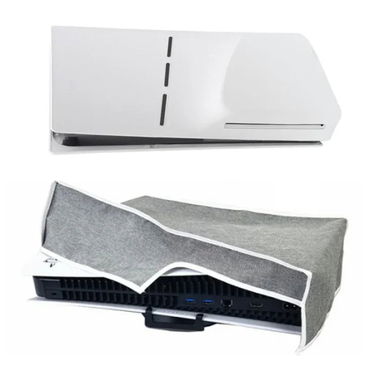 Capa Protetora Anti-Pó para PS5 Slim Disco & Digital, Cinzento Vertical, Preto Vertical, Cinzento Horizontal, Preto Horizontal