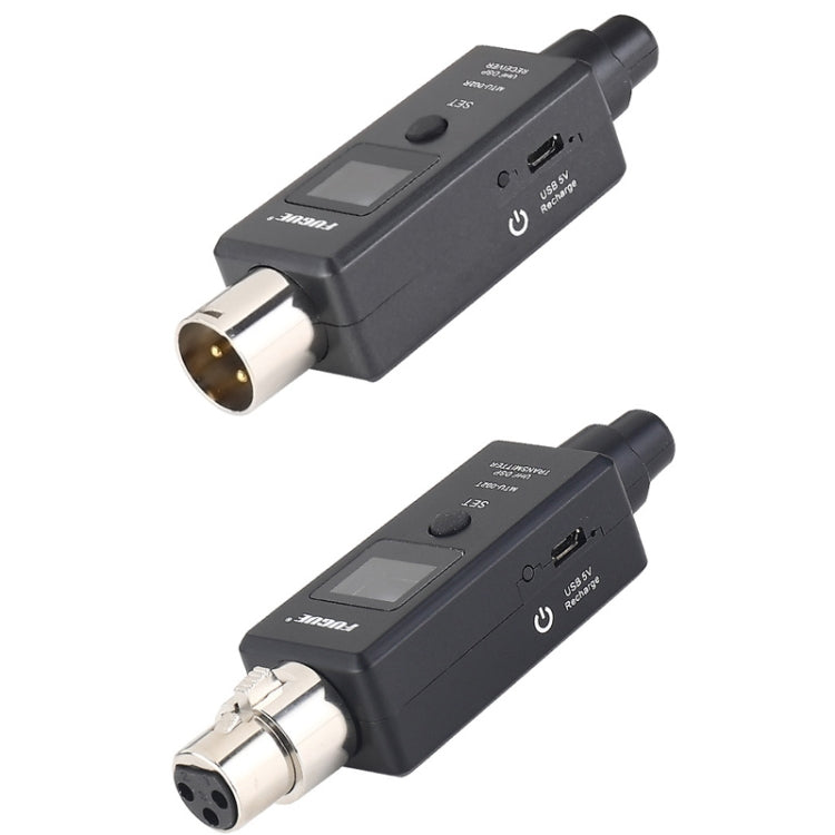Sistema de Microfone Sem Fios MTU-002 UHF DSP Transmissor e Recetor Mic/Linha Dois Modos