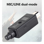Sistema de Microfone Sem Fios MTU-002 UHF DSP Transmissor e Recetor Mic/Linha Dois Modos