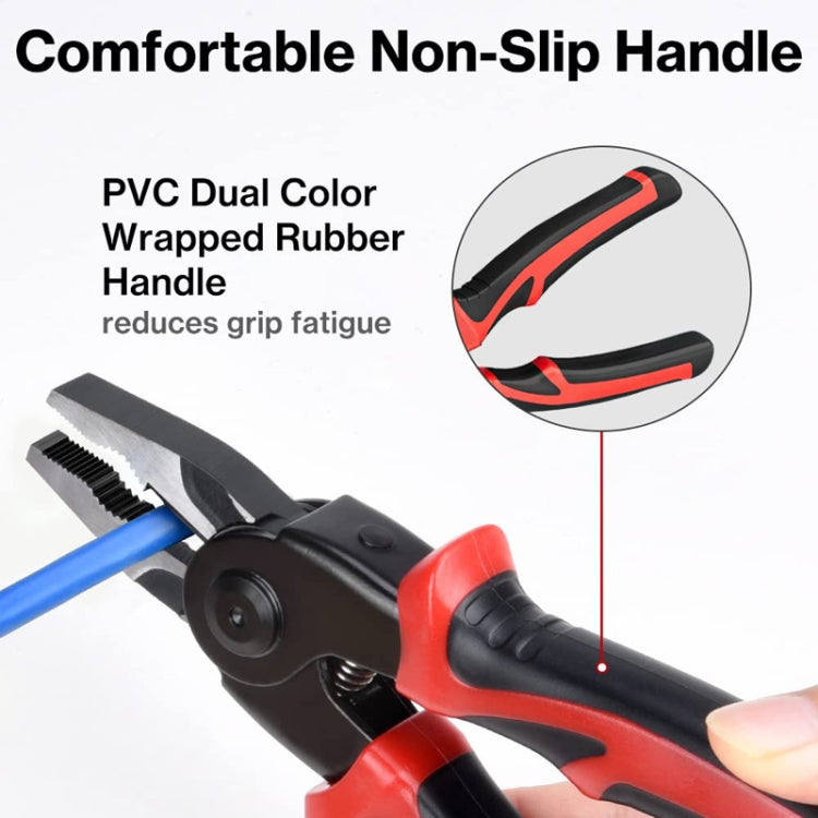 Kit de Alicates com Cabeças Intercambiáveis 5 em 1 para Reparação Geral, Vermelho Preto, Branco Castanho